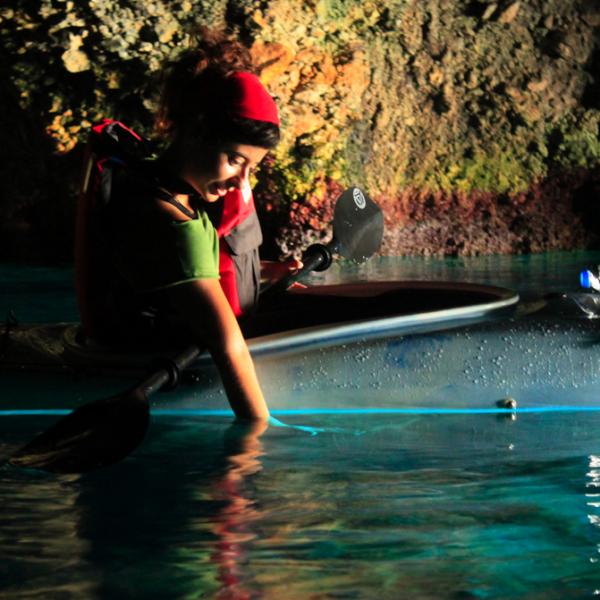 Sea Kayak Samos Cave Light